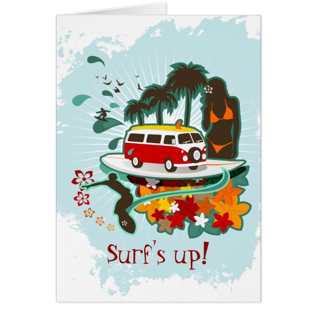 Tropisch strand scène (Voorkant)