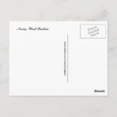 Tropisch strand scène briefkaart (Achterkant)