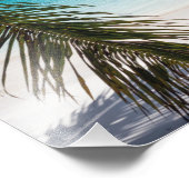 Tropisch strand scène foto afdruk (Hoek)