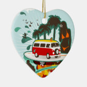 Tropisch strand scène keramisch ornament (Rechts)