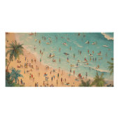 Tropisch strand scene | kustzomer perfect poster (Voorkant)