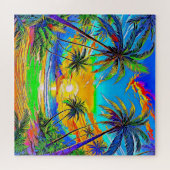 Tropisch strand scène legpuzzel (Horizontaal)