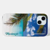 Tropisch strand Scene Paradise Case-Mate iPhone Case (Achterkant (horizontaal))