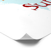 Tropisch strand scène poster (Hoek)