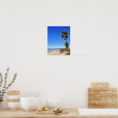 Tropisch strand scène poster (Keuken)