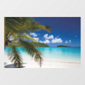 Tropisch strand scène raamsticker (Vel)