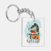 Tropisch strand scène sleutelhanger (Voorkant Links)