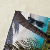 Tropisch strand scène strandlaken (In situ)