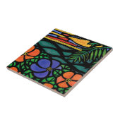 Tropisch strand scène tegeltje (Zijkant)