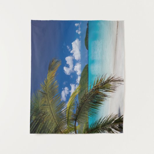 Tropisch strand scène wandkleed (Voorkant)