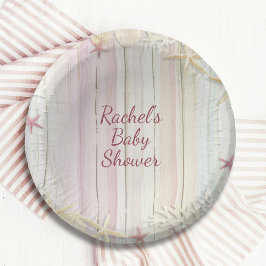 Tropisch strand Seashell Baby shower Boho Chic Papieren Kommen