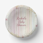 Tropisch strand Seashell Baby shower Boho Chic Papieren Kommen (Voorkant)