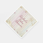 Tropisch strand Seashell Baby shower Boho Chic Servet (Hoek)