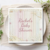 Tropisch strand Seashell Baby shower Boho Chic Servet