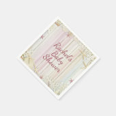 Tropisch strand Seashell Baby shower Boho Chic Servet (Hoek)