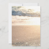 Tropisch strand Seashell Wine Glass Retirement Kaart (Achterkant)