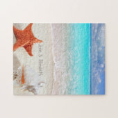 Tropisch strand Seashells Legpuzzel (Horizontaal)