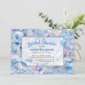 Tropisch strand Seashells Seaside Vrijgezellenfees Kaart (Staand voorkant)