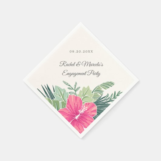 Tropisch strand servet (Hoek)