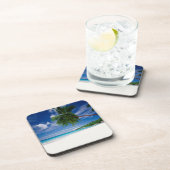 Tropisch strand | Seychellen Onderzetter (Rechterzijde)