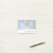 Tropisch strand | Seychellen Post-it® Notes (Op bureau)