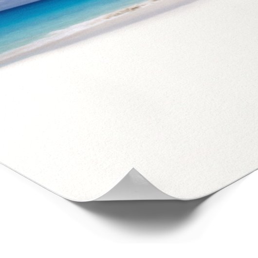 Tropisch strand | Seychellen Poster (Hoek)