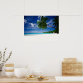 Tropisch strand | Seychellen Poster (Keuken)