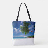 Tropisch strand | Seychellen Tote Bag (Achterkant)