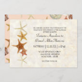 Tropisch strand Shells Starfish Nautilus Summer Kaart (Voorkant / Achterkant)