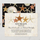 Tropisch strand Shells Starfish Nautilus Summer Kaart (Voorkant / Achterkant)