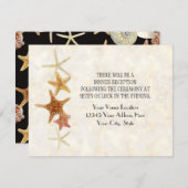 Tropisch strand Shells Starfish Nautilus Summer Kaart (Voorkant / Achterkant)