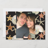 Tropisch strand Shells Starfish Nautilus Summer Kaart (Achterkant)