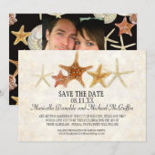 Tropisch strand Shells Starfish Nautilus Summer Kaart (Voorkant / Achterkant)