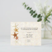 Tropisch strand Shells Starfish Nautilus Summer RSVP Kaartje (Staand voorkant)