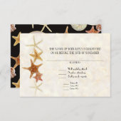 Tropisch strand Shells Starfish Nautilus Summer RSVP Kaartje (Voorkant / Achterkant)