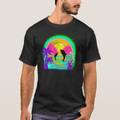 Tropisch strand Shirt t-shirt voor het borstel (Voorkant)