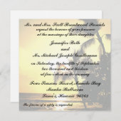 Tropisch strand Shoreline Weddenschap Kaart (Voorkant / Achterkant)