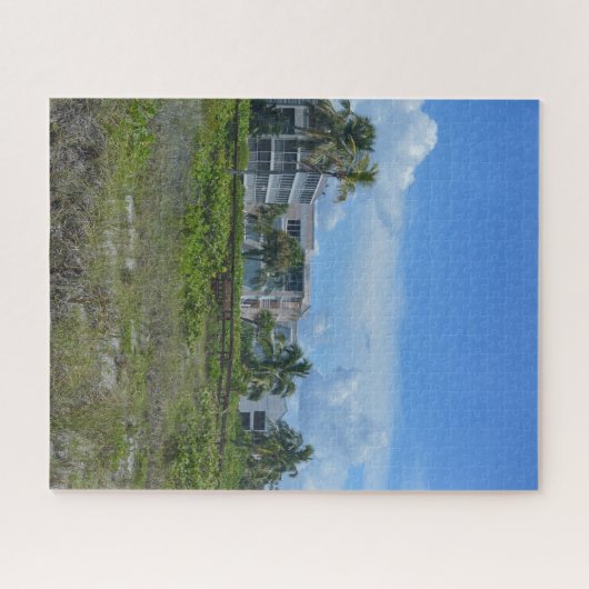 Tropisch strand side paradise legpuzzel (Horizontaal)