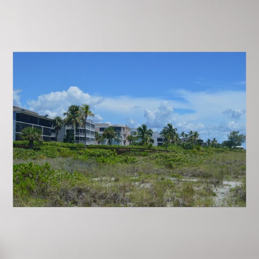 Tropisch strand side paradise poster (Voorkant)