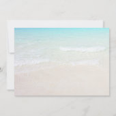 Tropisch strand sparen de Datum Kaart (Achterkant)