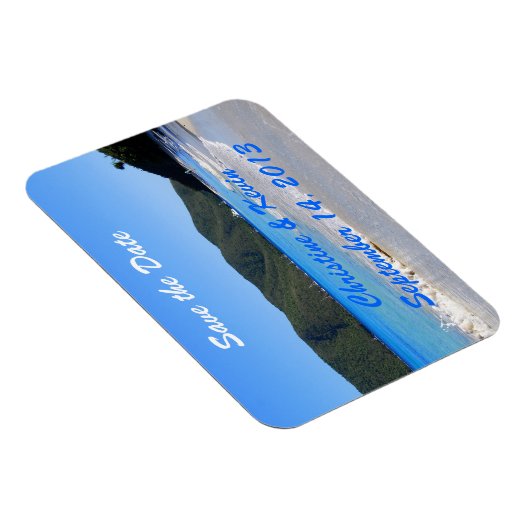 Tropisch strand sparen de Magnet van de Datum Magneet (Rechterzijde)