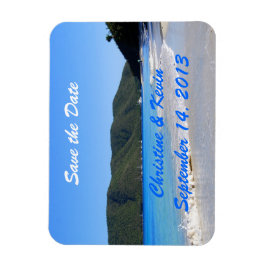 Tropisch strand sparen de Magnet van de Datum Magneet