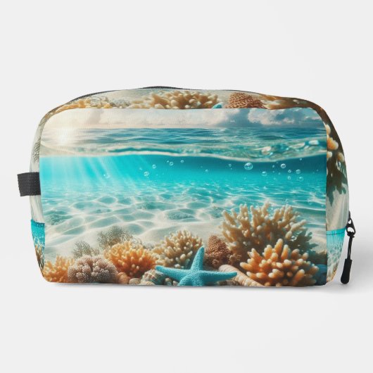 Tropisch strand Starfish Seashells Ocean Scene Toilettasje (Voorkant)