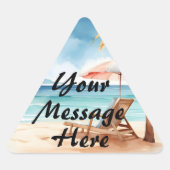 Tropisch strand sticker (Voorkant)