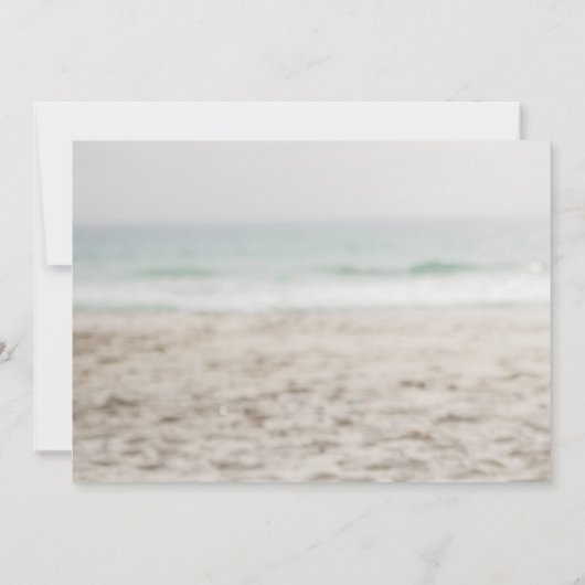 Tropisch strand, stoelenpartij kaart (Achterkant)