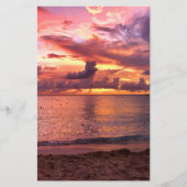 Tropisch strand Sunset Flyer (Voorkant)