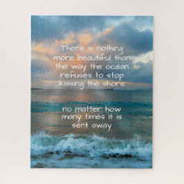 Tropisch strand Sunset Glow Tide Love Quote Legpuzzel