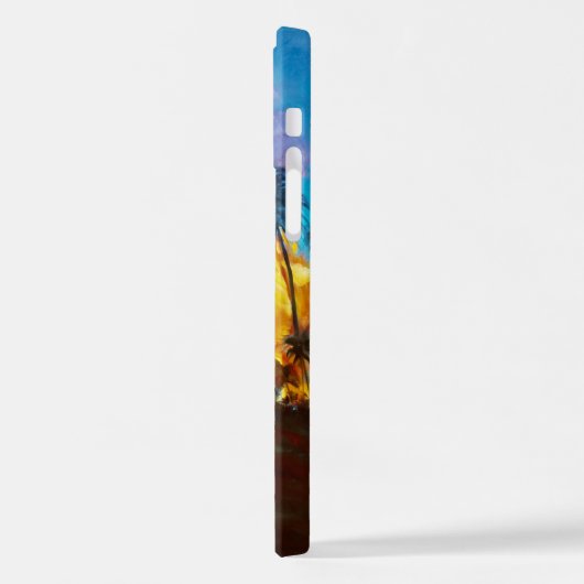 Tropisch strand Sunset iPhone Hoesje (Linkerkant)