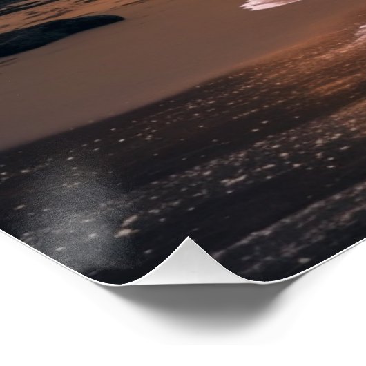 Tropisch strand Sunset Perfect Poster (Hoek)