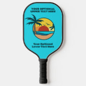 Tropisch strand Sunset Pickleball Paddle (Voorkant)
